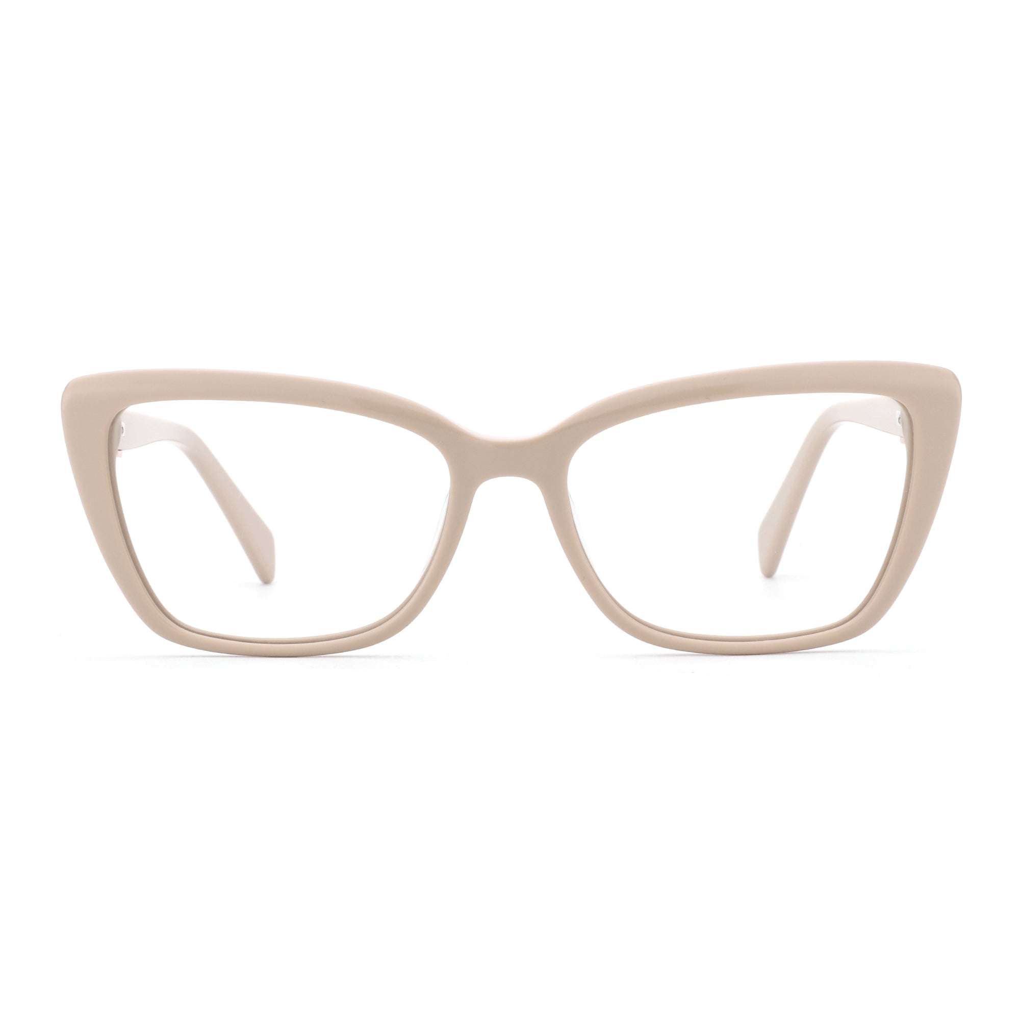 Zenottic Eyeglasses Anja nude cat-eye acetate frame glasses