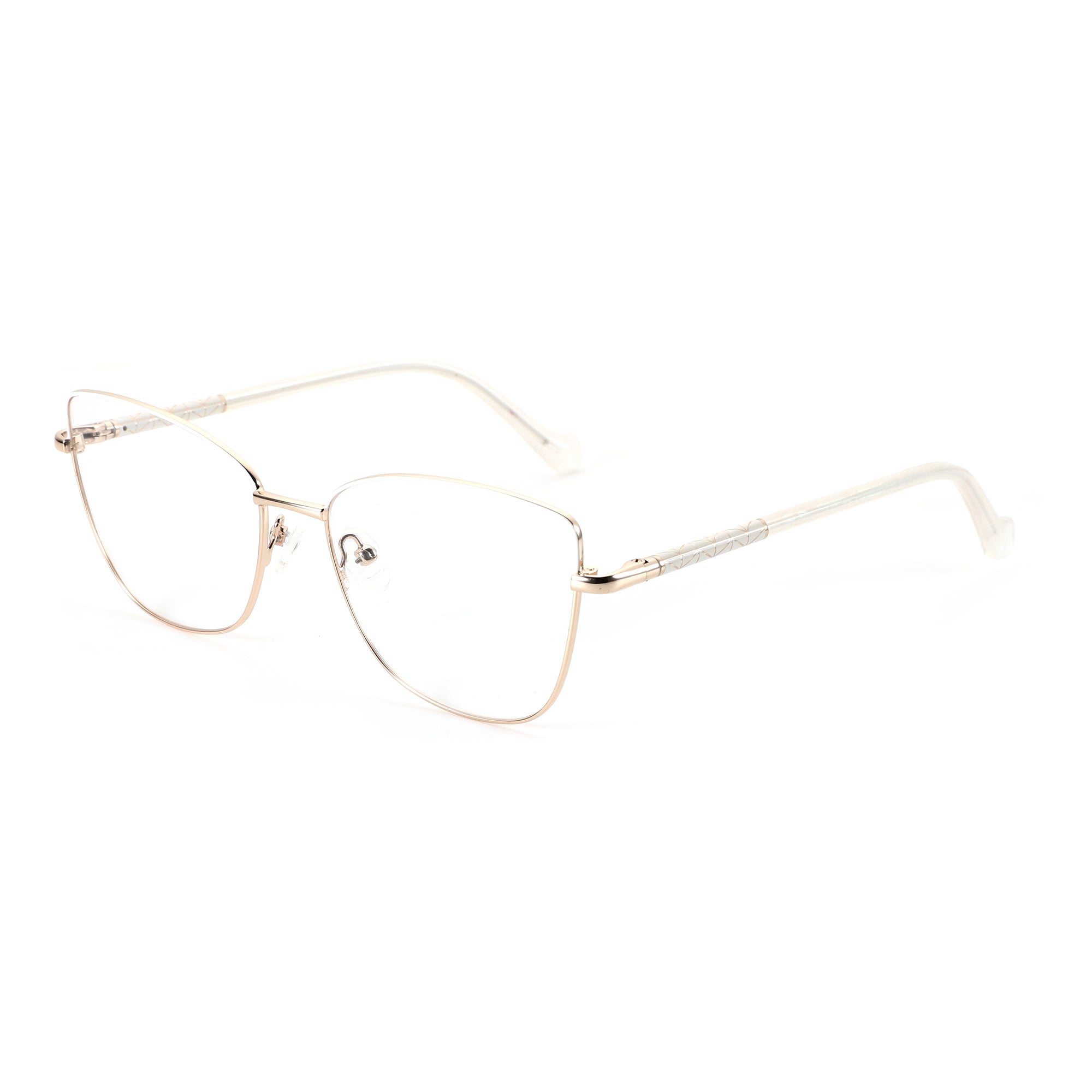 ZENOTTIC Bonnie gold metal cat eye eyeglasses