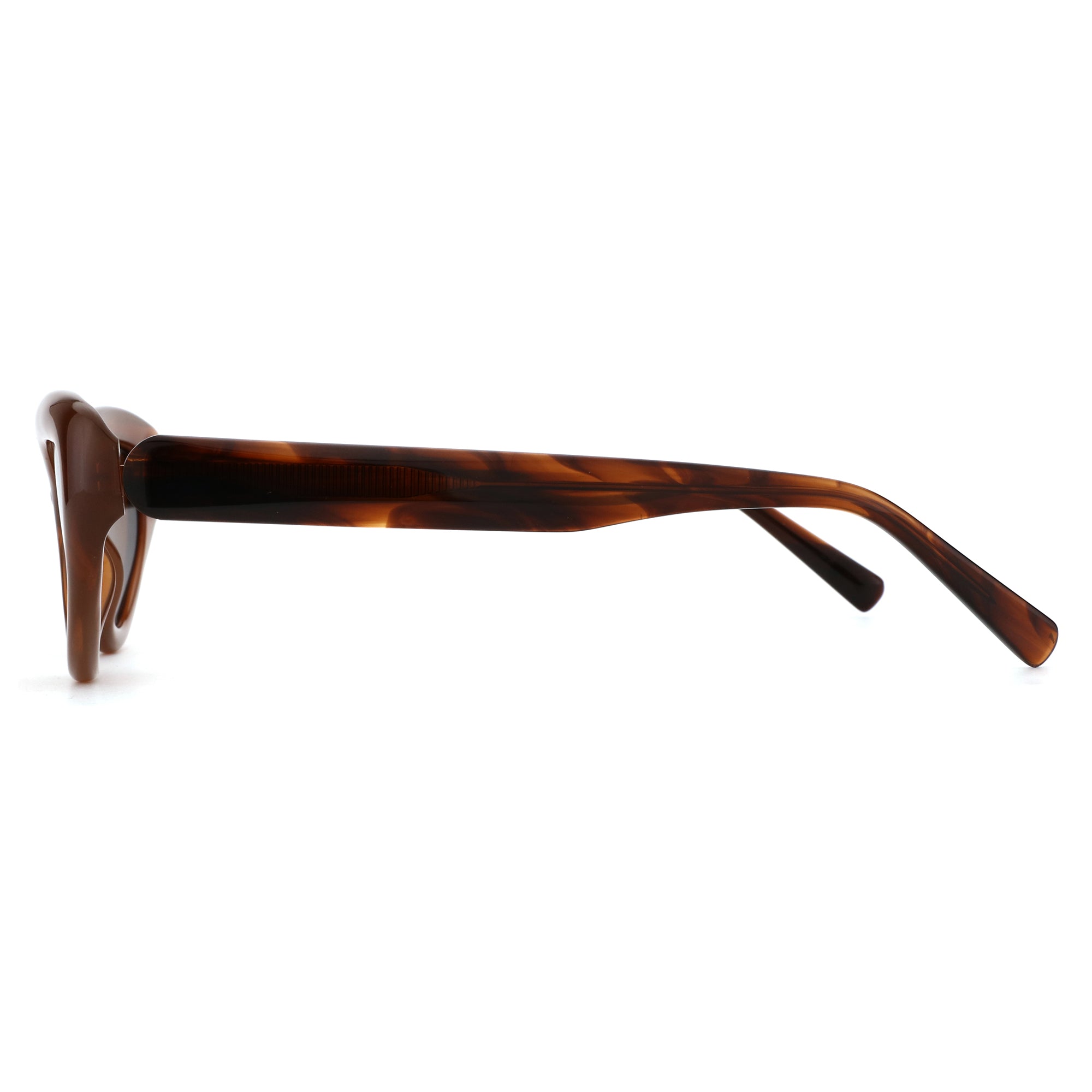 ZENOTTIC tortoiseshell acetate cat eye sunglasses side view