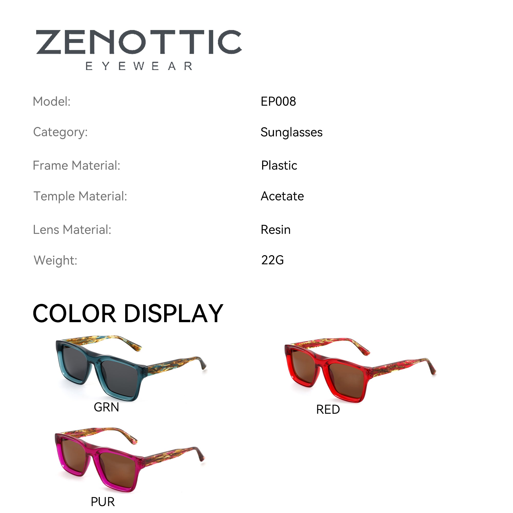 Zenottic Sun Glasses
