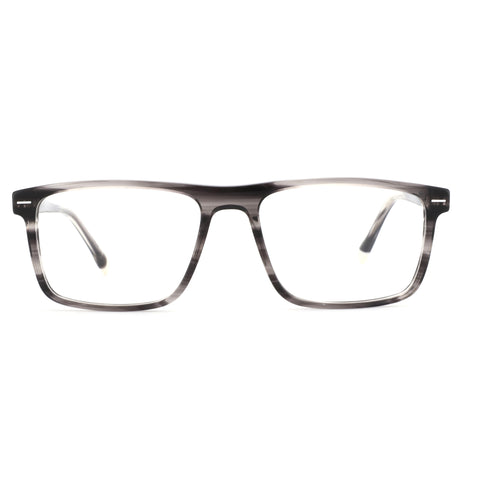 ZENOTTIC Marlon eyeglasses: square acetate frame in stylish grey marble