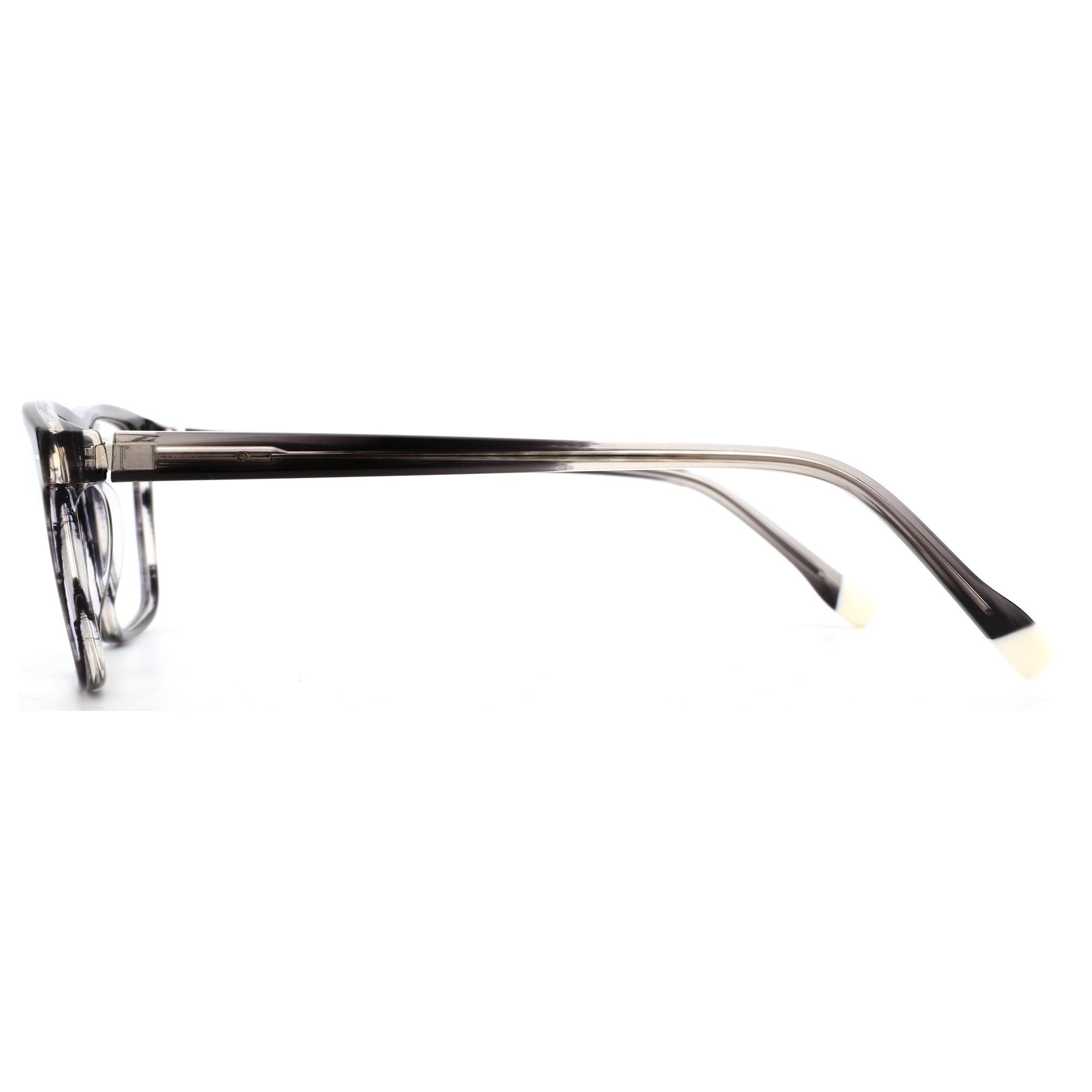Zenottic Marlon square acetate eyeglasses, gradient temple side view