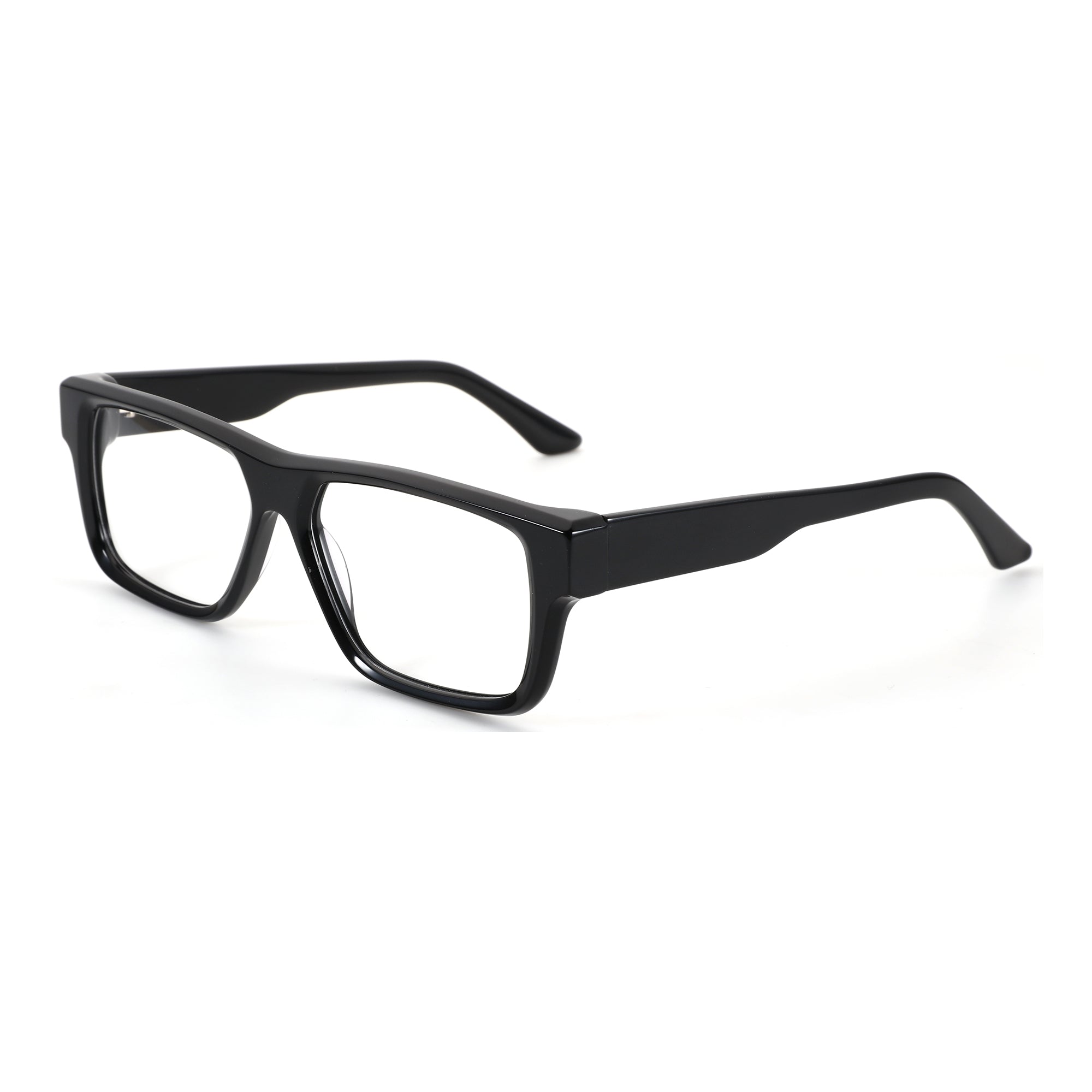 ZENOTTIC Marcus black acetate square fashion glasses