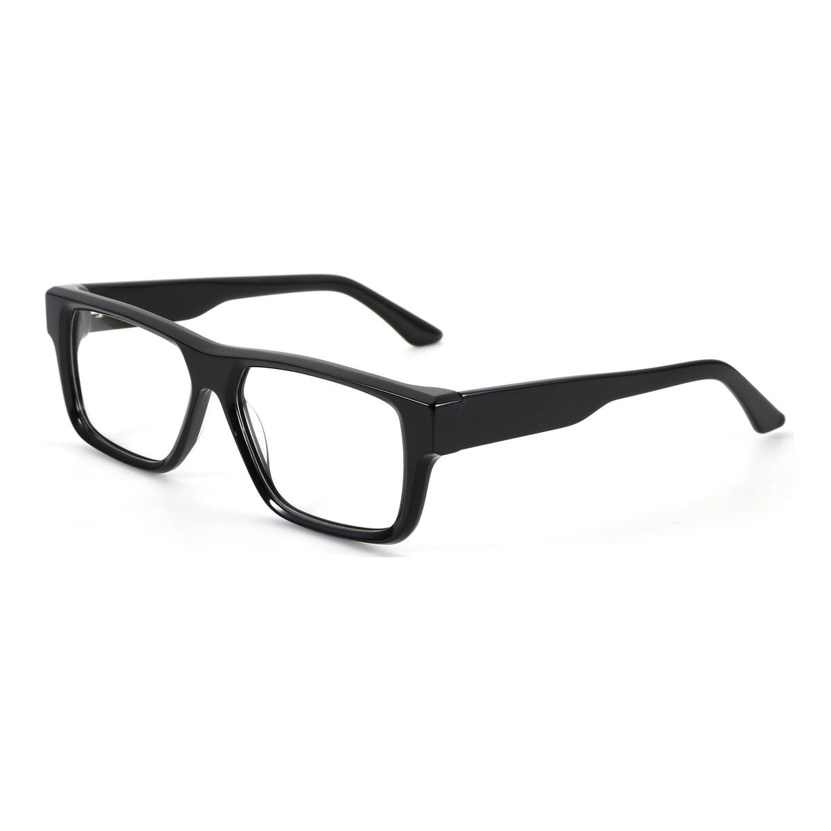 ZENOTTIC Marcus black acetate square fashion glasses