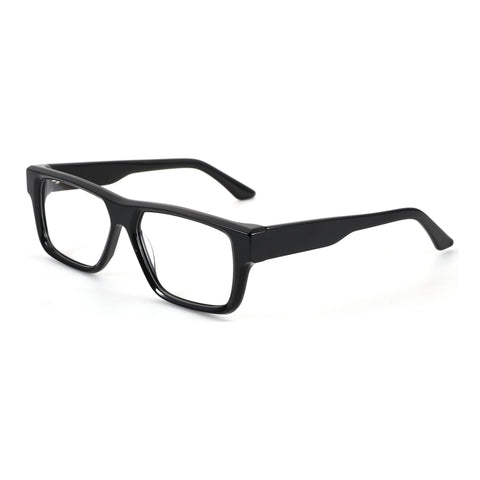 ZENOTTIC Marcus black acetate square fashion glasses