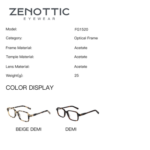 Zenottic Eyeglasses Platt