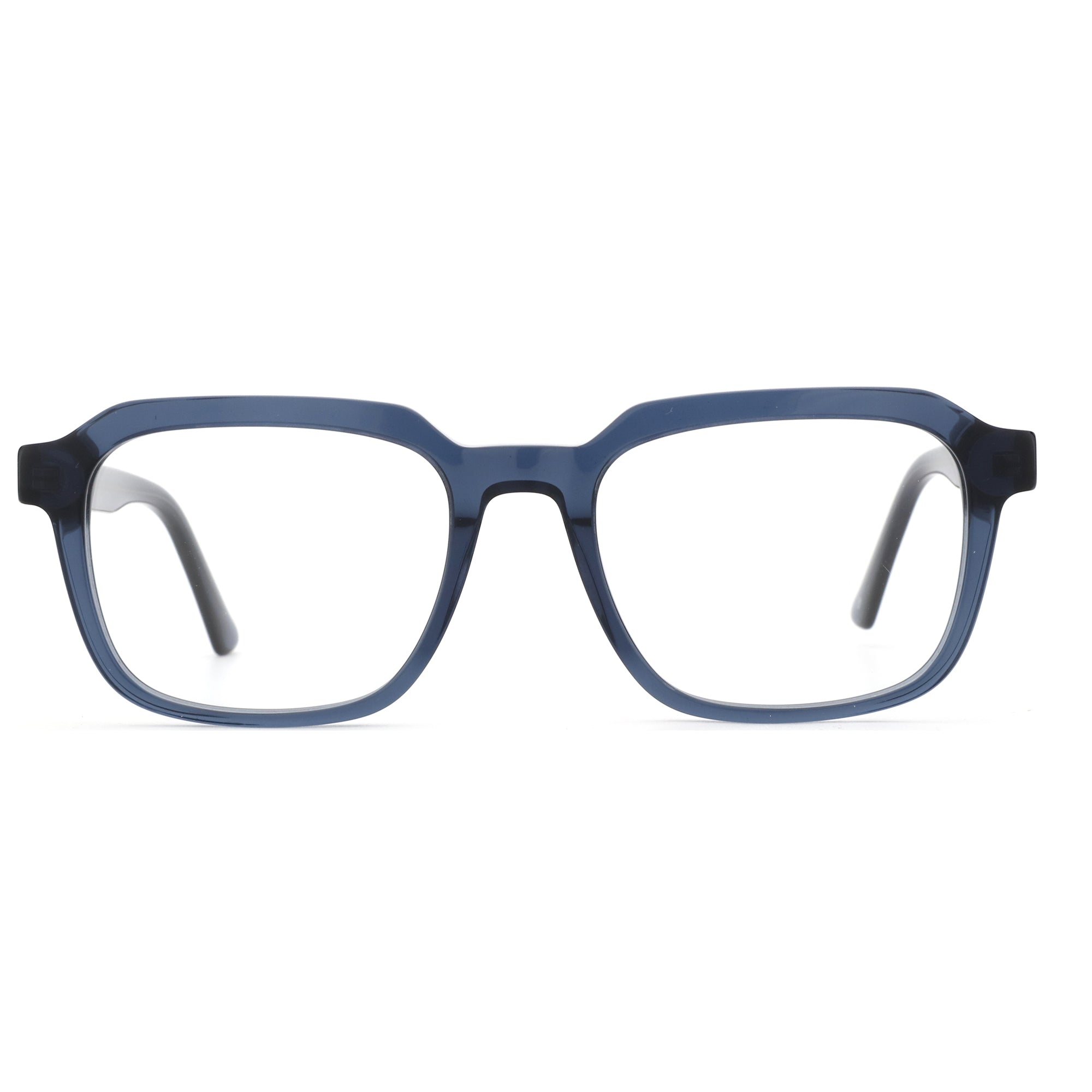ZENOTTIC Lyndon blue acetate square fashion eyeglasses.