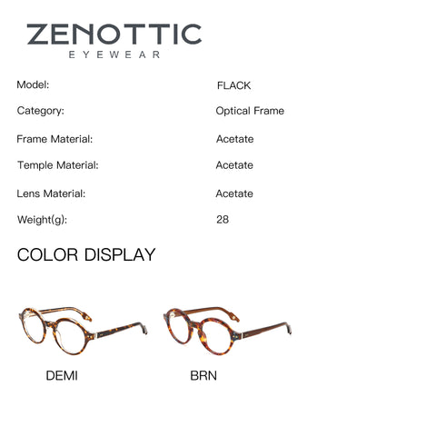 Zenottic Eyeglasses Maple