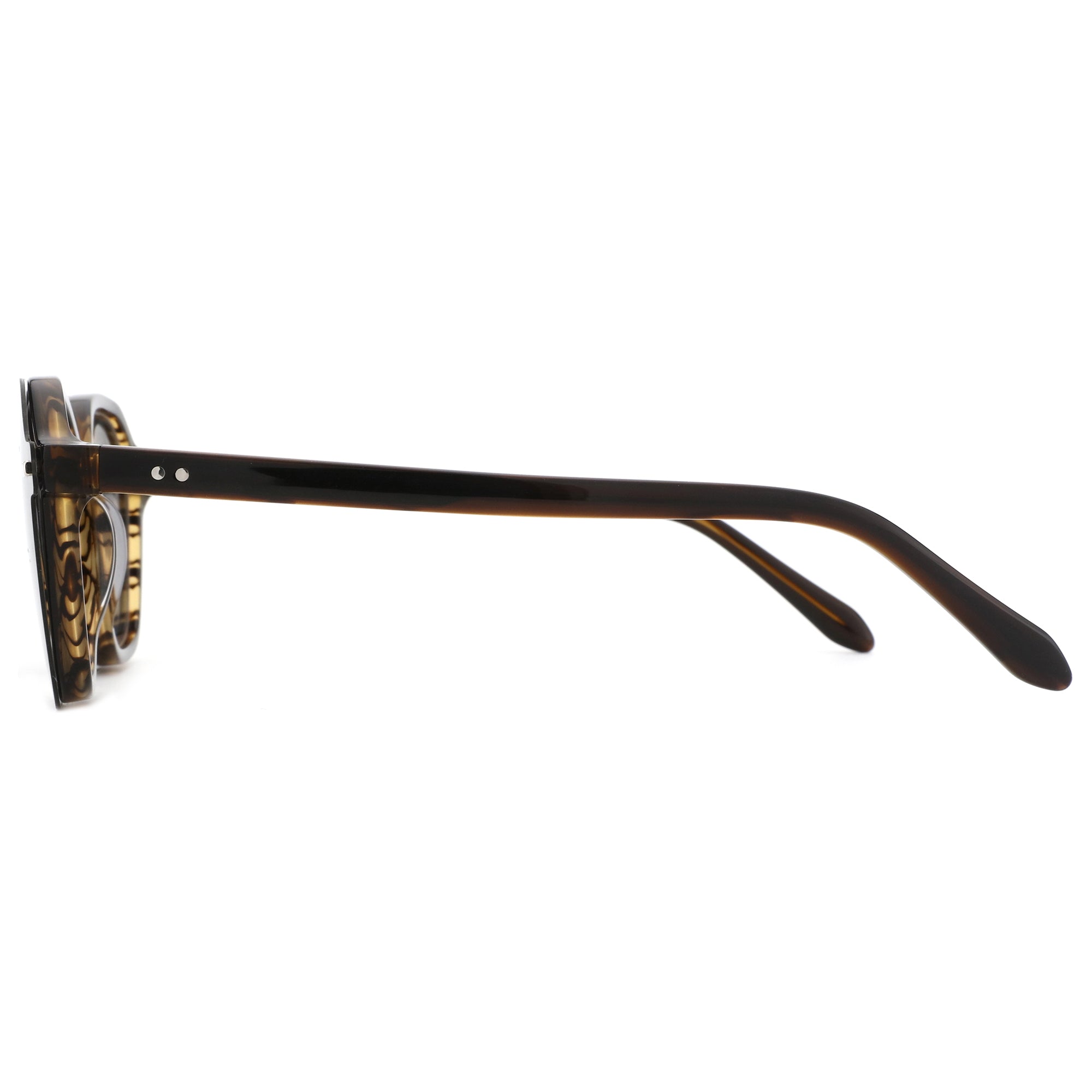 Zenottic Jason retro geometric sunglasses, tortoiseshell acetate frame.