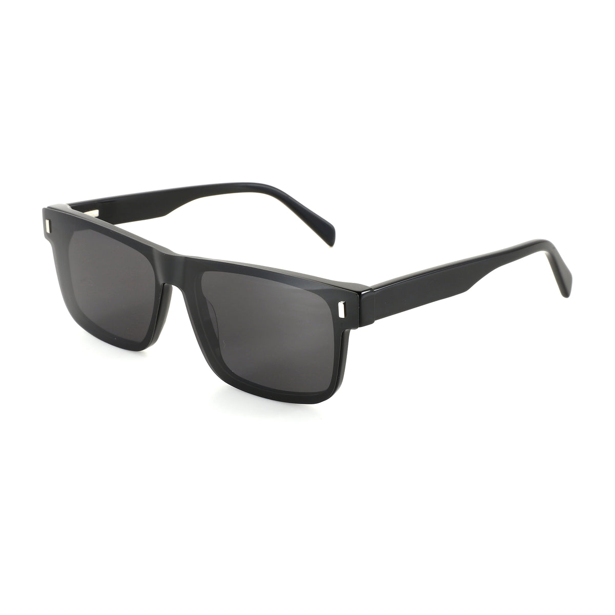 ZENOTTIC Greg black acetate square prescription sunglasses