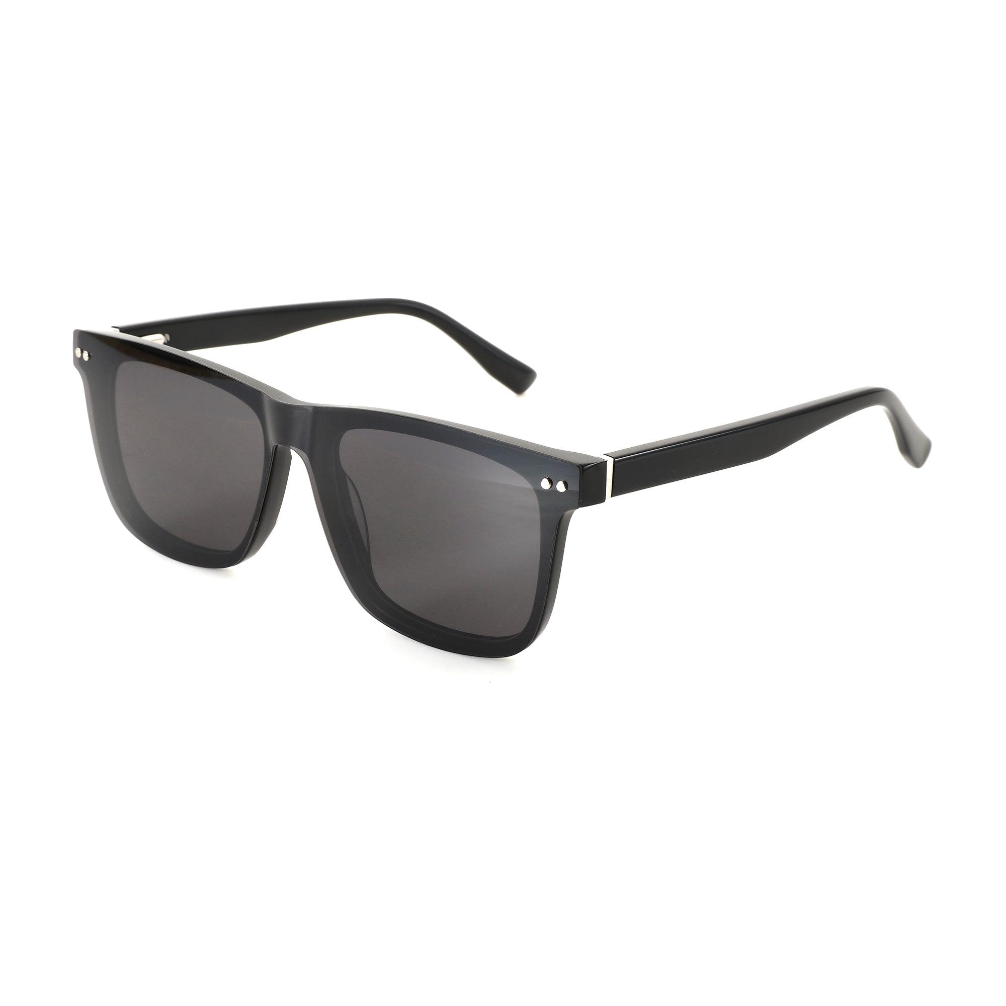 ZENOTTIC Justin black acetate square men's sunglasses