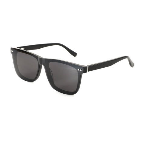 ZENOTTIC Justin black acetate square men's sunglasses