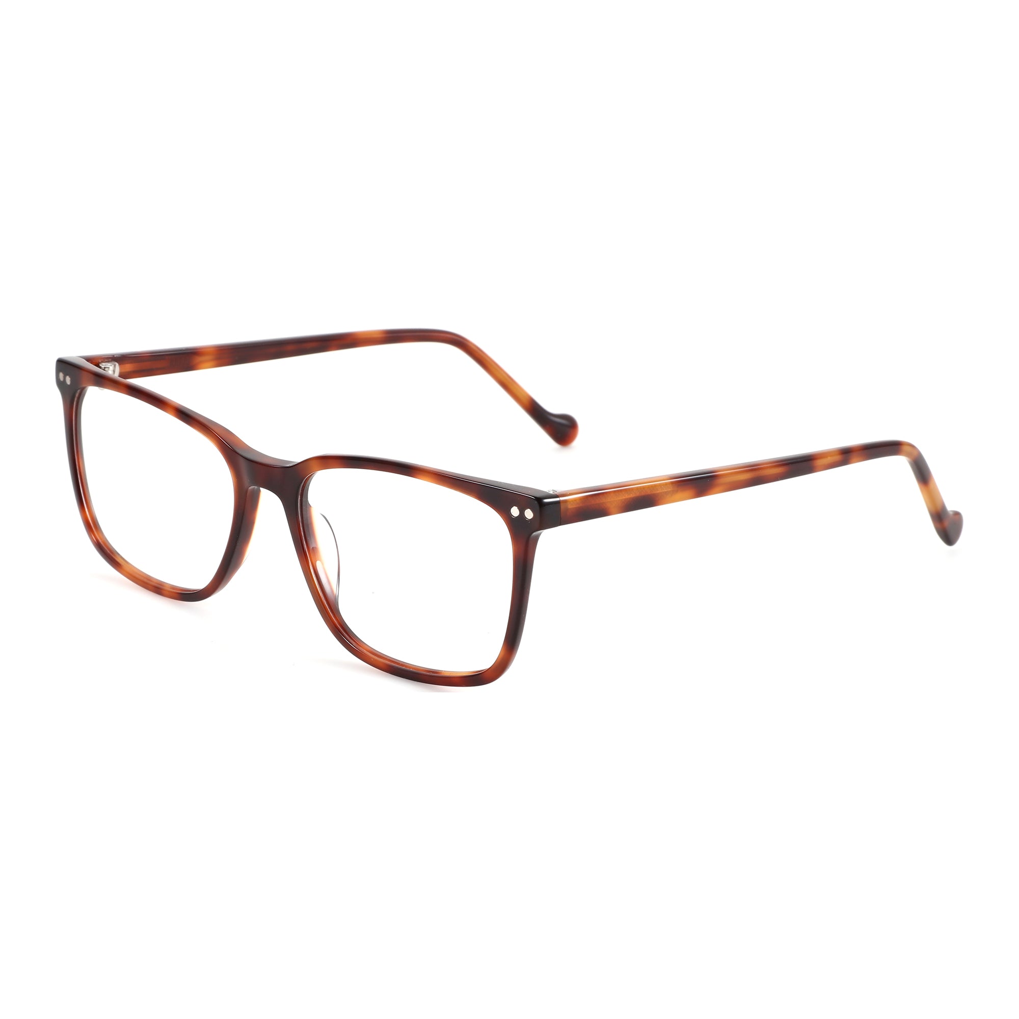 ZENOTTIC Clarence eyeglasses in tortoiseshell acetate with square frames.
