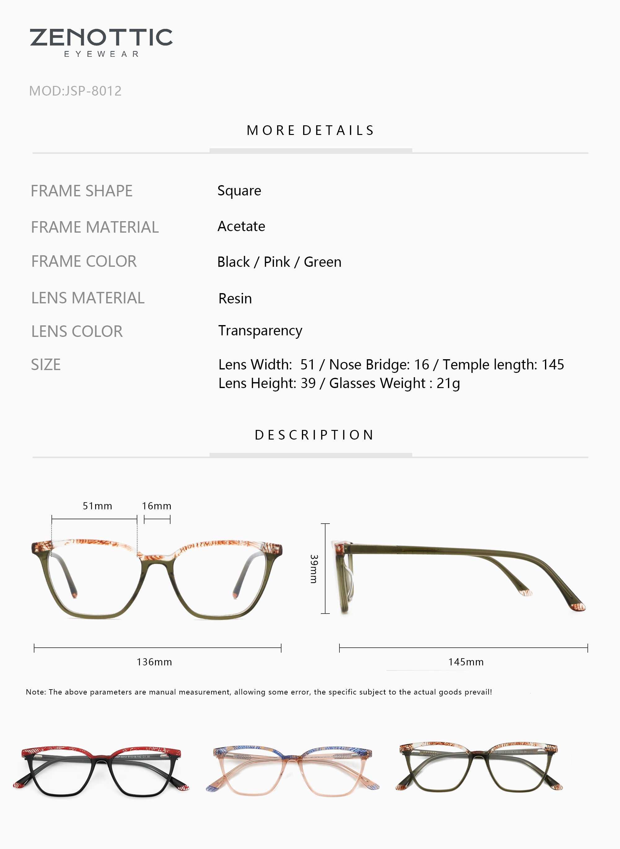 Zenottic Eyeglasses