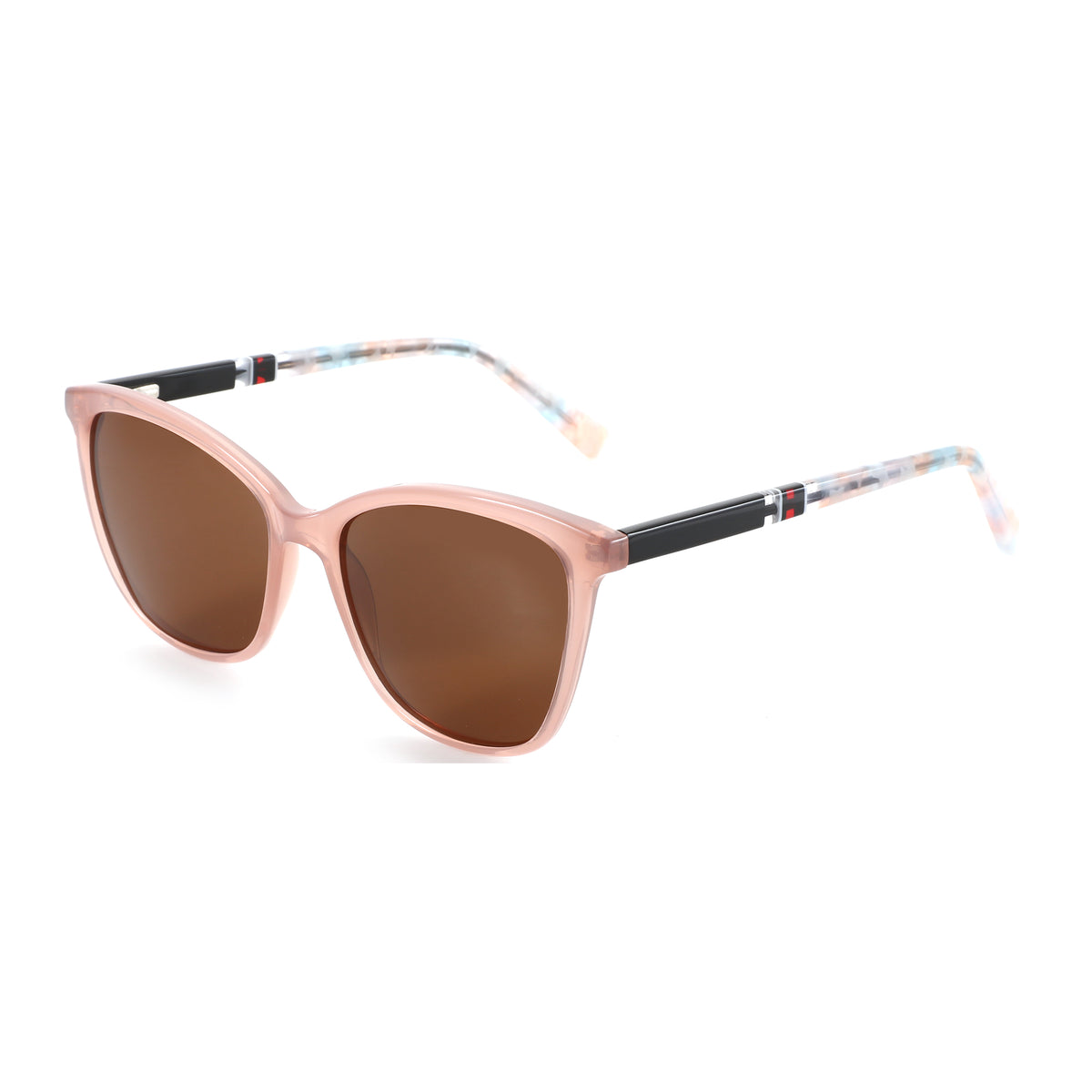 Zenottic Shakti sunglasses with light pink frame and brown lenses