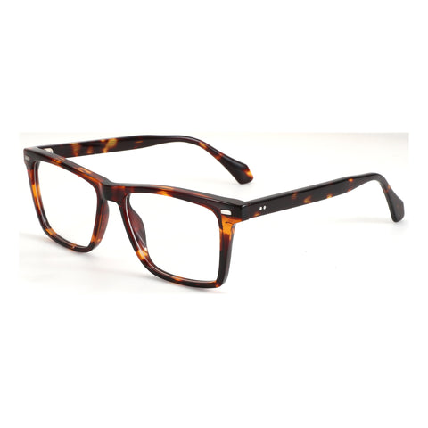 ZENOTTIC Jesse eyeglasses: tortoiseshell acetate full-rim square frame.