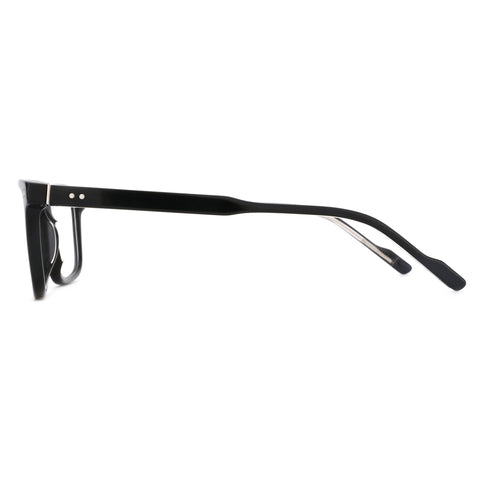 ZENOTTIC Rickey black acetate square eyeglasses with silver rivets