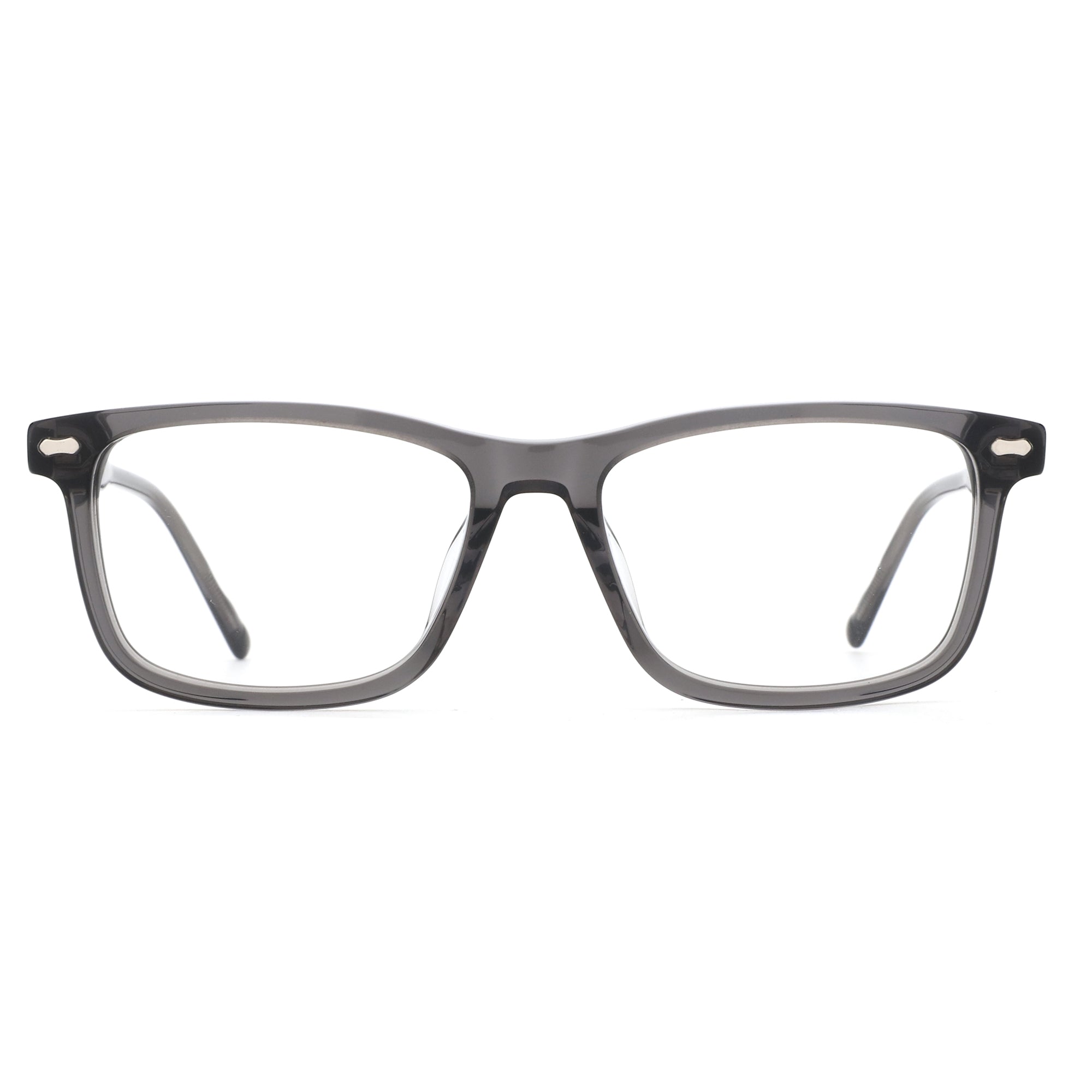 ZENOTTIC Rickey eyeglasses, square black acetate frame.