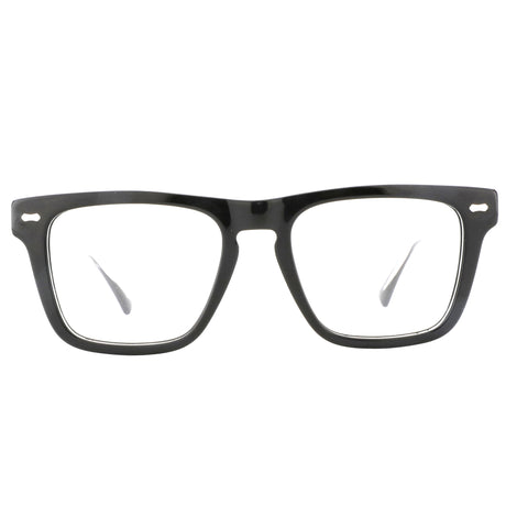 ZENOTTIC Cooper black acetate square designer eyeglasses