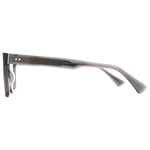 ZENOTTIC Cooper square black acetate eyeglasses with textured temple detail.