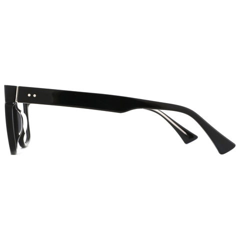 ZENOTTIC Brooks black acetate square eyeglasses side view