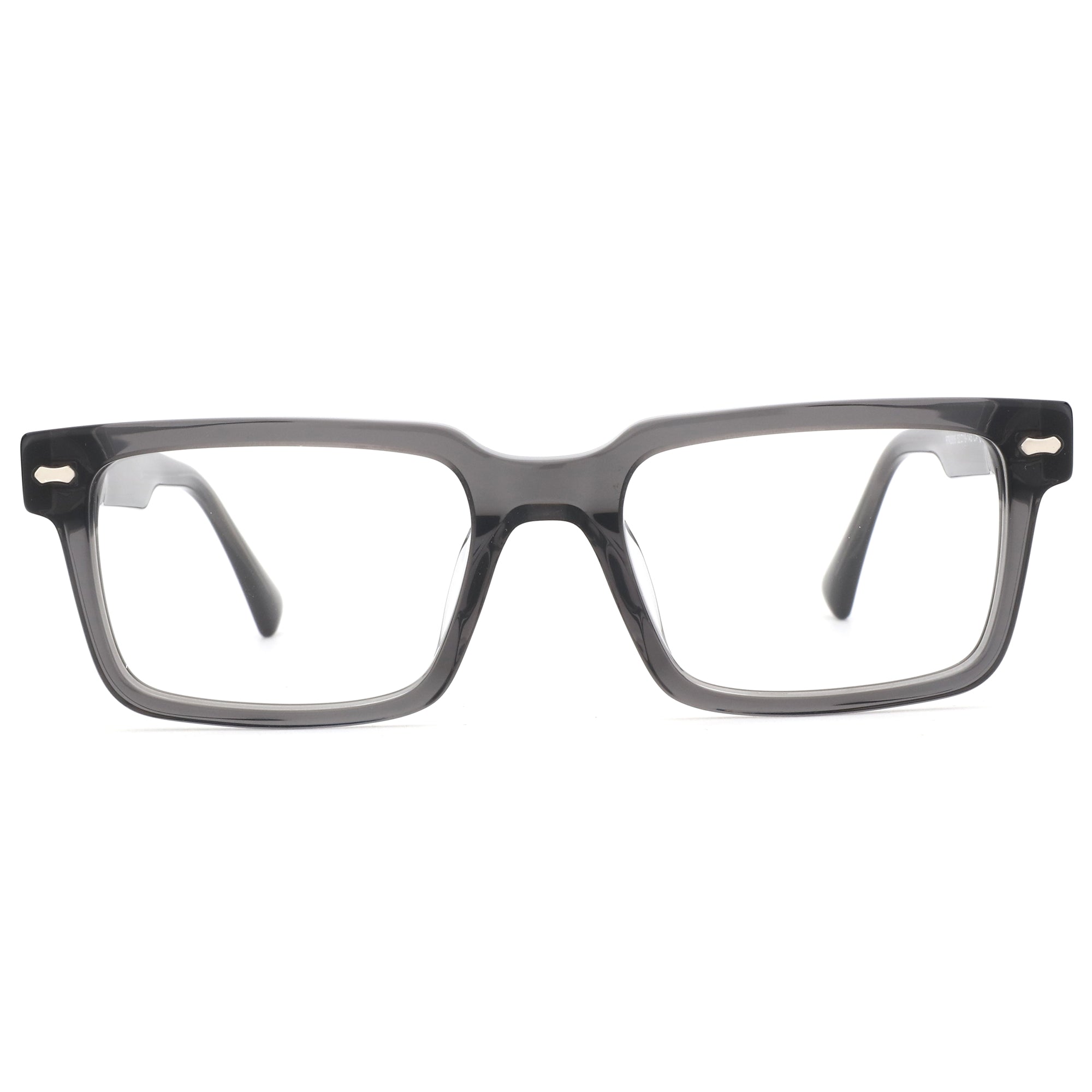 ZENOTTIC Bryce eyeglasses in dark grey acetate with a square frame