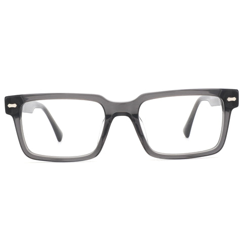 ZENOTTIC Bryce eyeglasses in dark grey acetate with a square frame