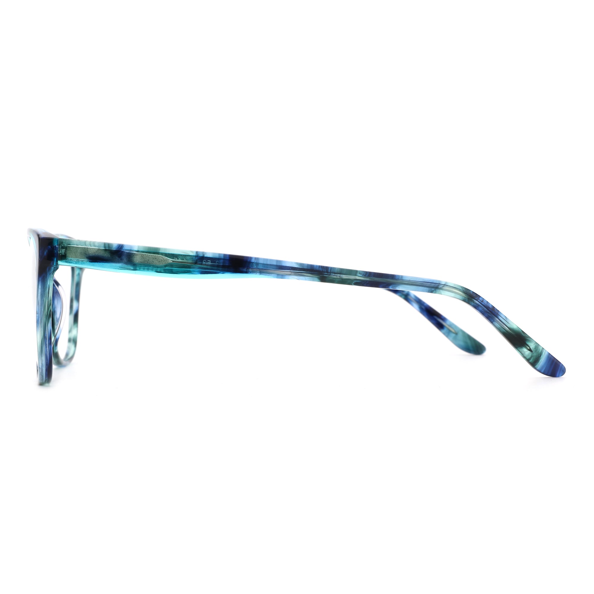 ZENOTTIC Ashely stylish blue green marble acetate eyeglasses