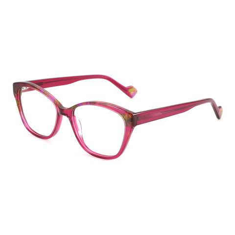 Zenottic Adieudale cute pink marbled square acetate women's eyeglasses