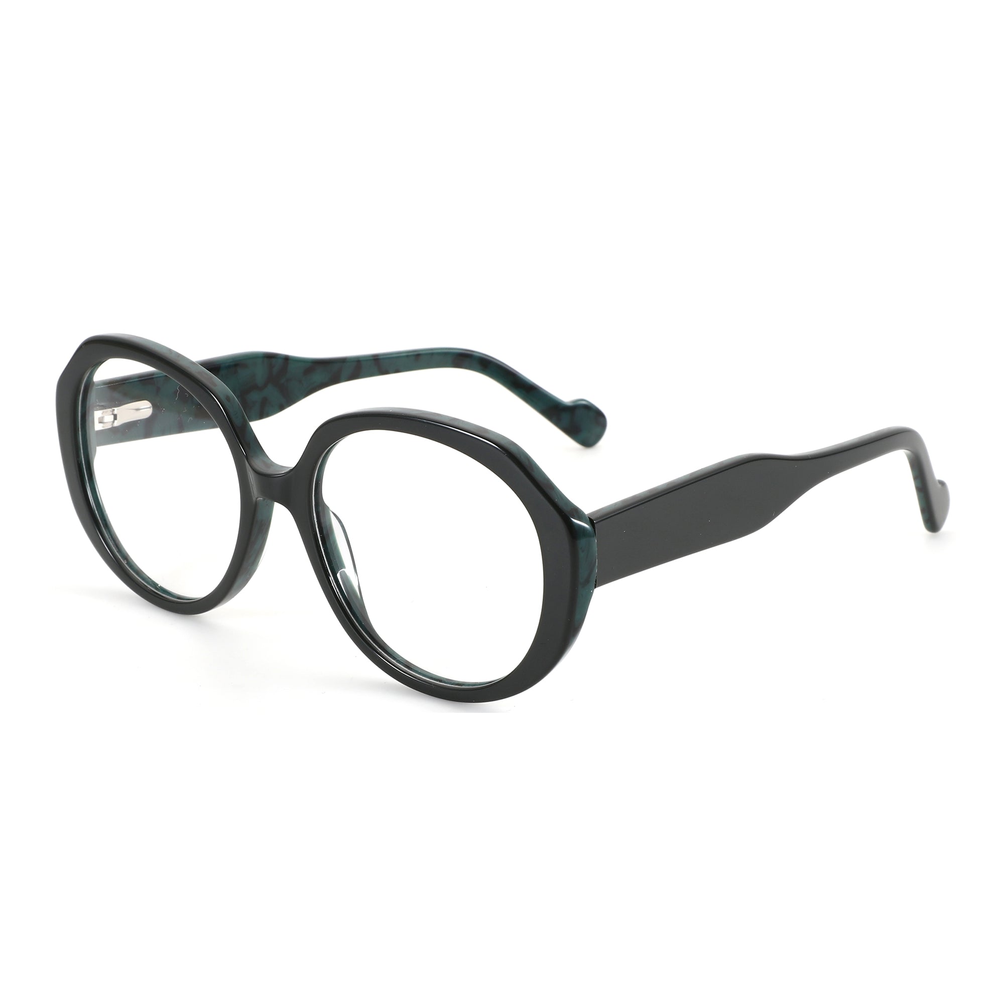 Acetate Round Prescription Glasses | 52mm Lens - ZENOTTIC