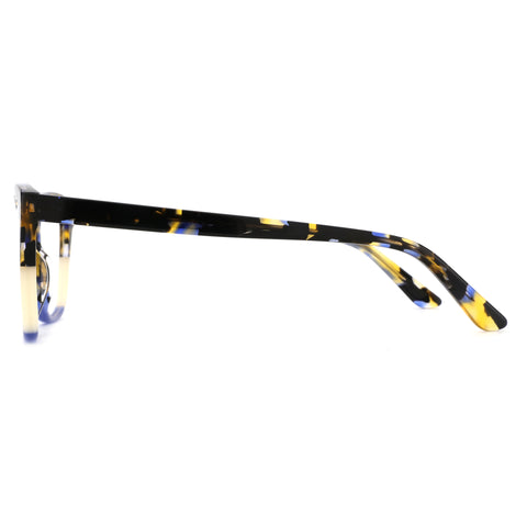 ZENOTTIC women's square acetate eyeglasses in multicolor tortoiseshell pattern